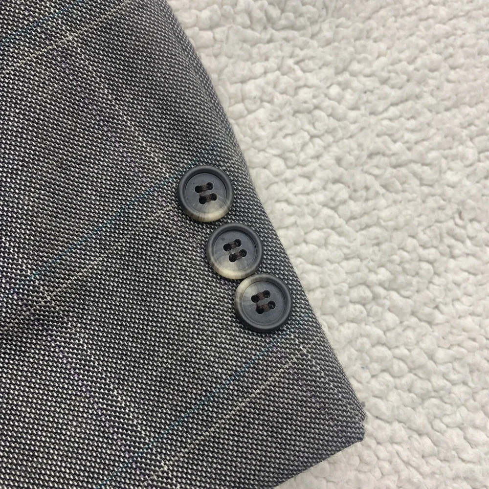 Warren Sewell Blazer Mens 44L ‎ Gray Plaid Vintage Sears-Roebuck Sport USA Made